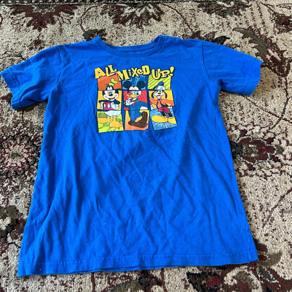 Disney Boys Cotton Short Sleeve Tee Mickey Mouse, Goofy & Donald Duck